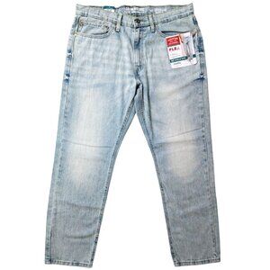 Signature Levi's S47 Men's Regular Taper Distressed Acid Wash Denim Jeans 34x30